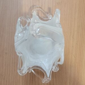 Murano Clear Glass Art Sculpture